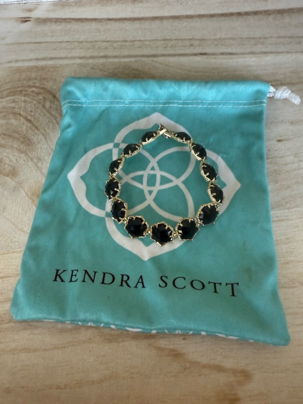 Kendra Scott Black and Gold Grace Bracelet
